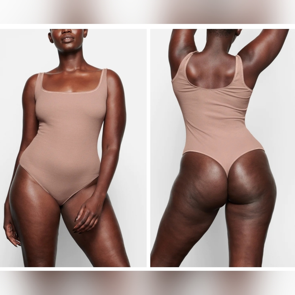SKIMS COTTON RIB BODYSUIT/ NWT/ UMBER/ XXS,L/XL/3X - Picture 15 of 17